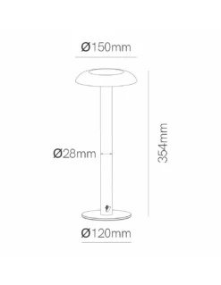 Lámpara portátil Bimba – Beneito & Faure – Lámpara minimalista regulable LED