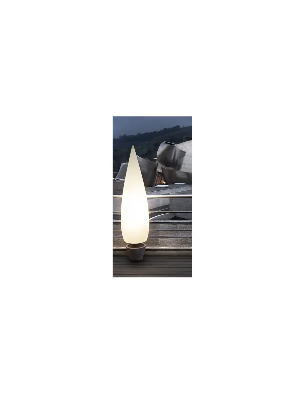 Lámpara portátil de exterior Kanpazar C - B.lux - Diseño blanco antivandálico