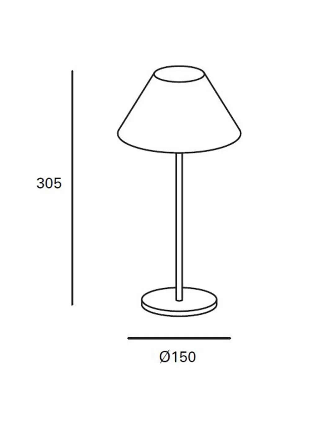 Lámpara portátil de exterior Sirina – FORLIGHT – Lámpara táctil con USB negra, 3 intensidades lumínicas, LED regulable