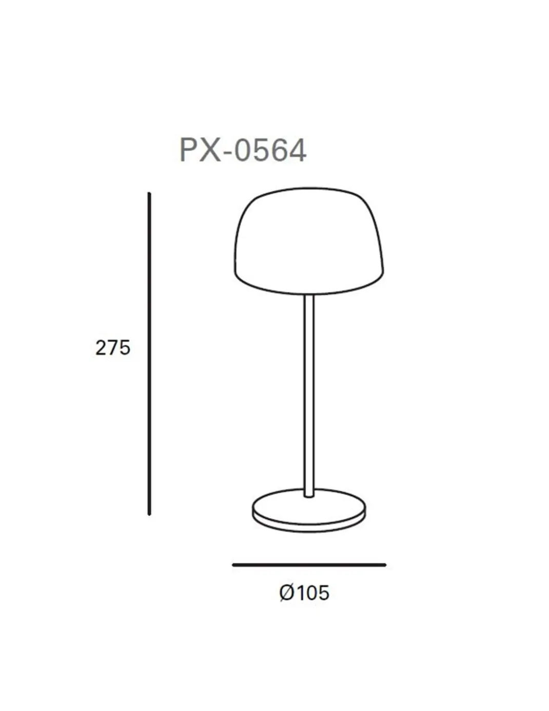 Lámpara portátil de exterior Treta – FORLIGHT – Carga por inducción magnética, LED regulable, USB