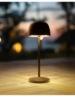 Lámpara portátil de exterior Treta – FORLIGHT – Carga por inducción magnética, LED regulable, USB