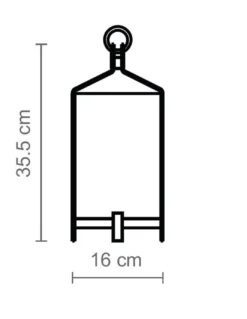 Lámpara portátil Fanal – Luxcambra – Pantalla de rafia, batería recargable