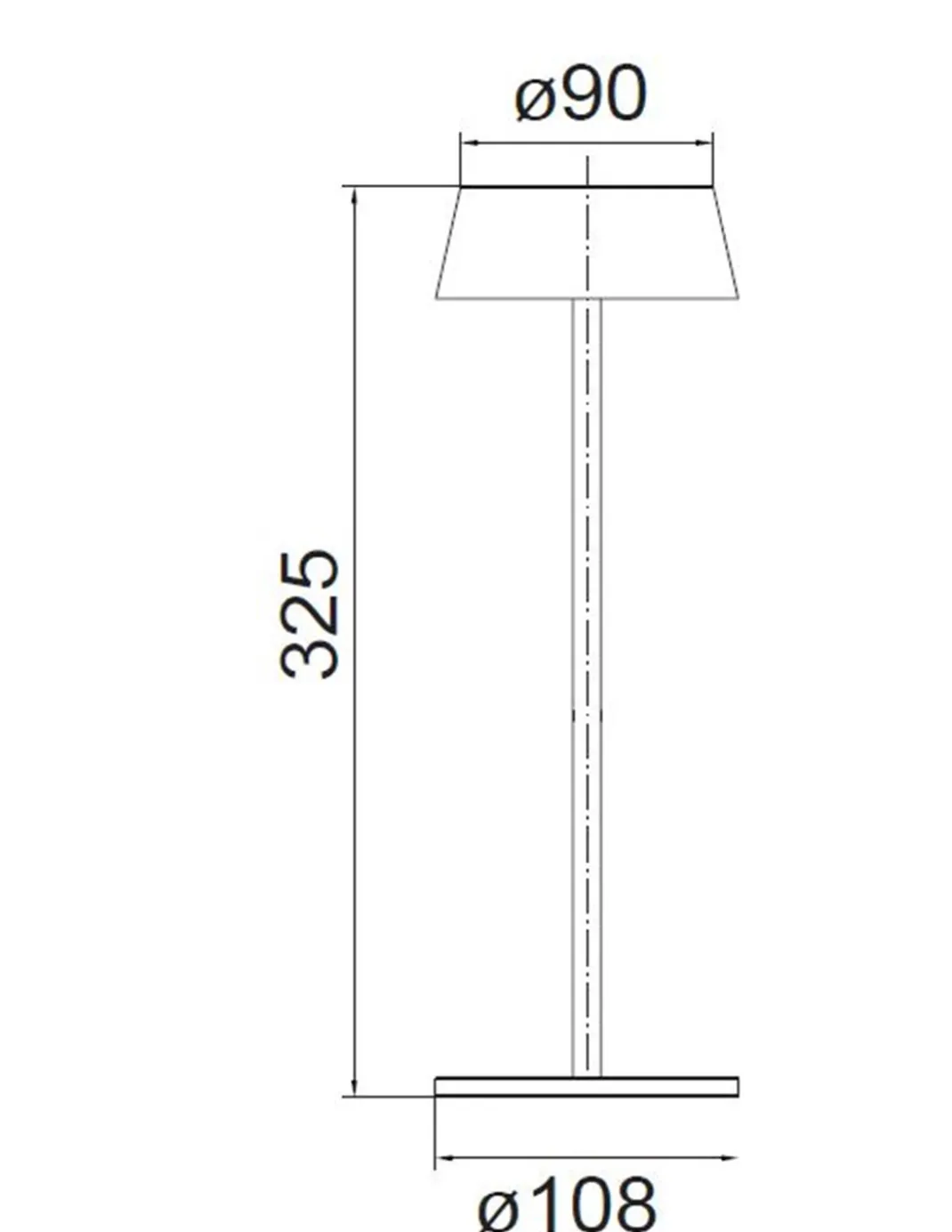 Lámpara portátil K4 - Mantra - Lámpara moderna de mesa exterior LED, regulable táctil