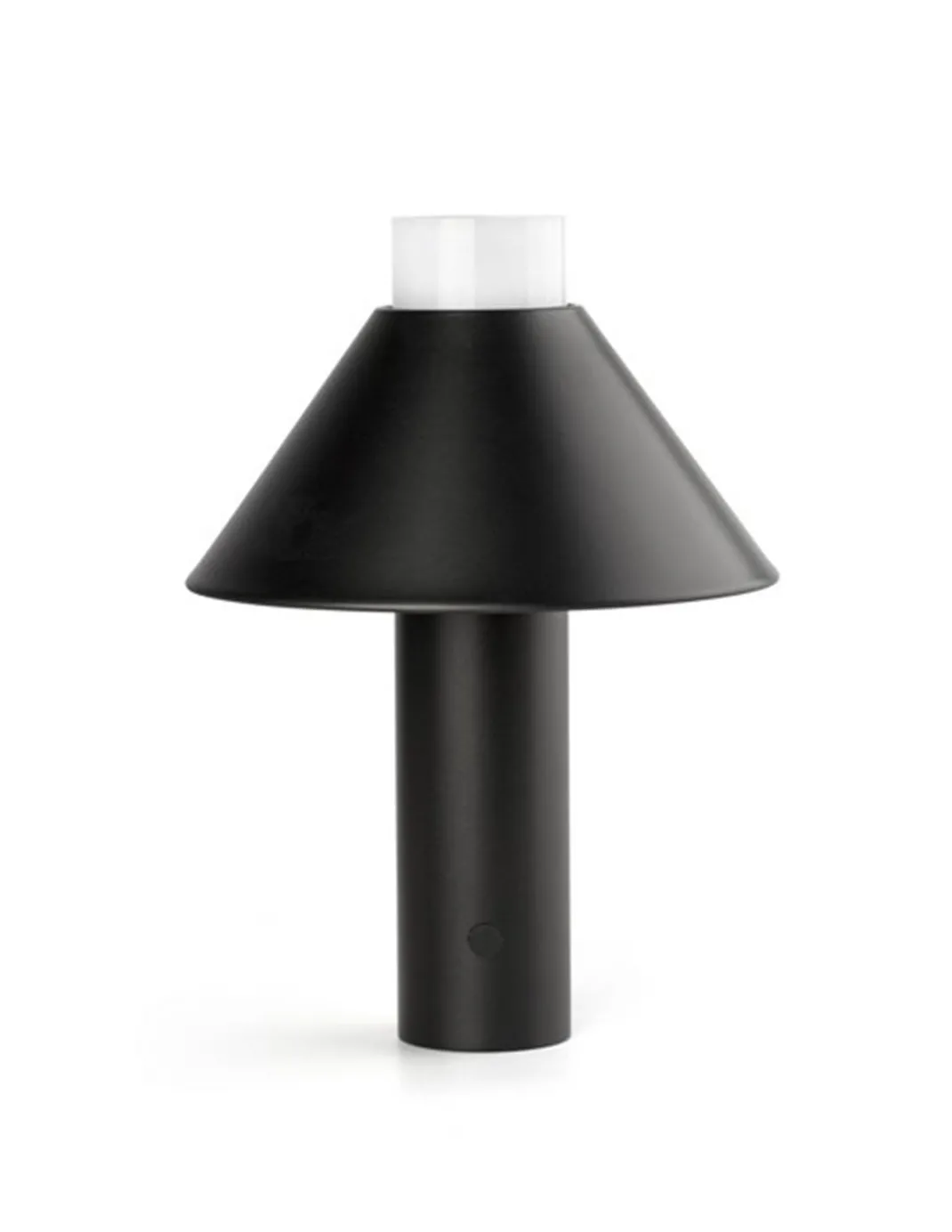 Lámpara portátil negra Fuji – Faro – IP44 con batería recargable, brillo ajustable, táctil