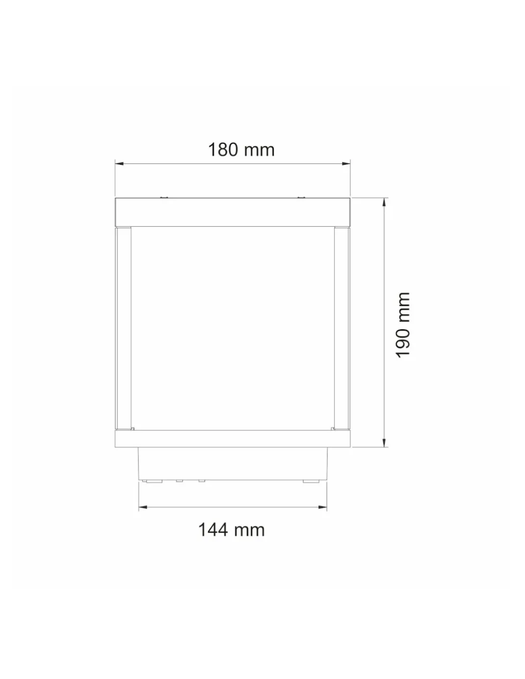 Lámpara portátil Visor Solar - Beneito & Faure - Lámpara solar en formato cuadrado
