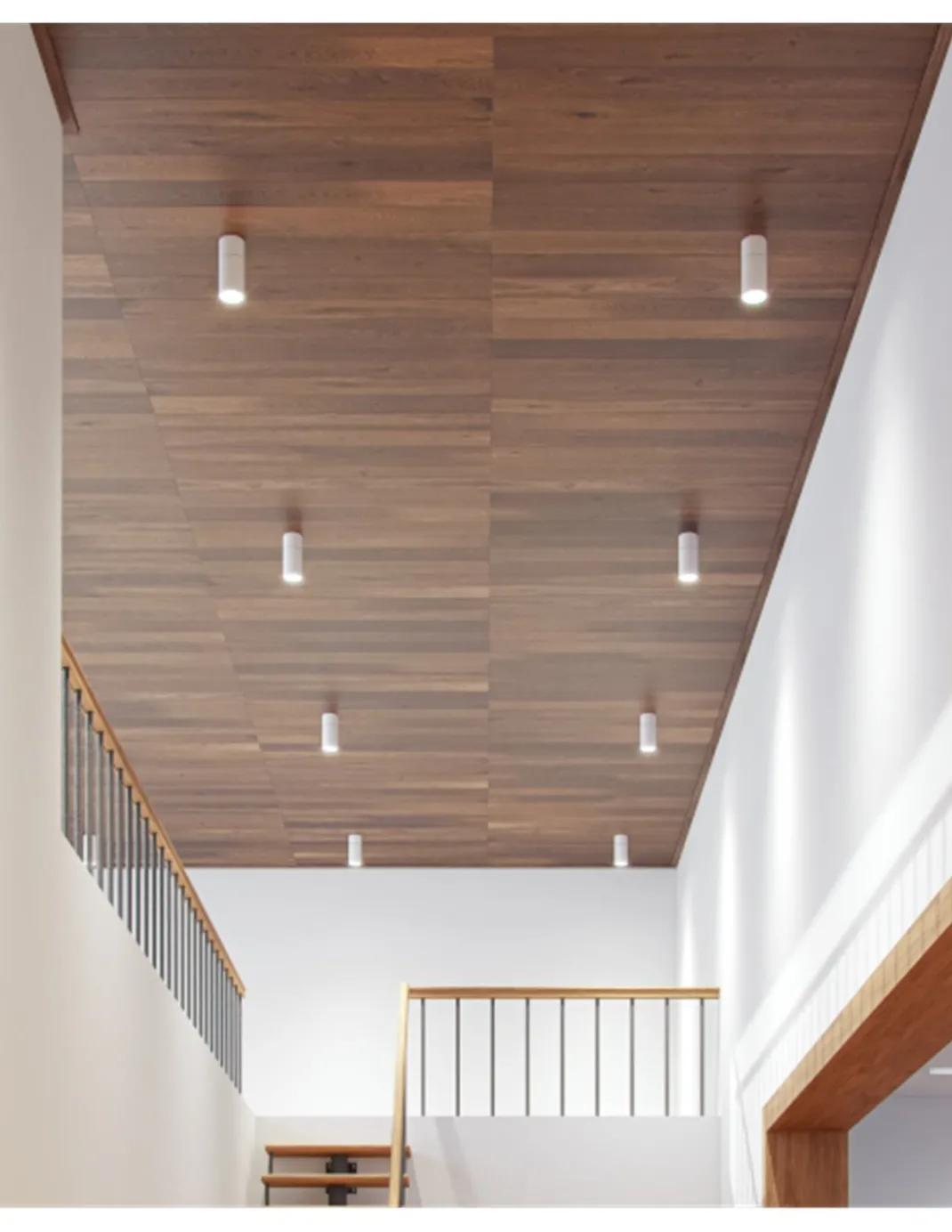 Lámpara proyector de techo Nox - Beneito & Faure - Foco LED cilíndrico de superficie, orientable 355º-90º y regulable