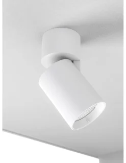 Lámpara proyector de techo Nox - Beneito & Faure - Foco LED cilíndrico de superficie, orientable 355º-90º y regulable