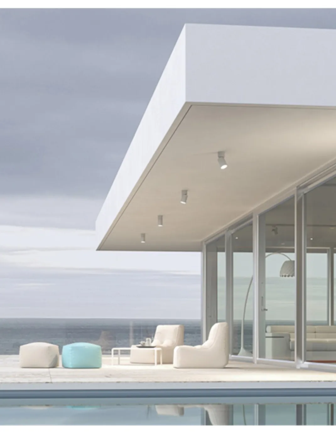 Lámpara proyector de techo Nox - Beneito & Faure - Foco LED cilíndrico de superficie, orientable 355º-90º y regulable