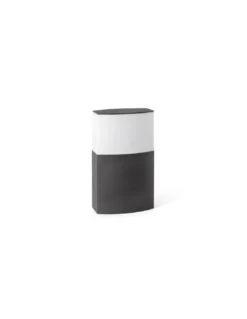 Lámpara sobremuro Datna - Faro - Lámpara gris oscuro, para jardín o terraza, IP44, 15W