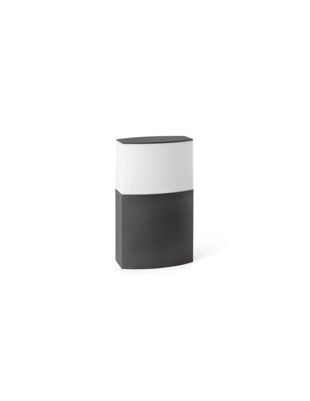 Lámpara sobremuro Datna - Faro - Lámpara gris oscuro, para jardín o terraza, IP44, 15W
