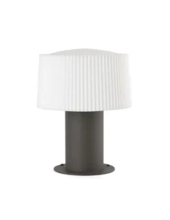 Lámpara sobremuro de exterior Muffin – Faro – Baliza gris oscuro, IP44, 25.9 cm