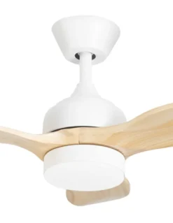 Mini ventilador de techo con luz Calar - FORLIGHT -Ventilador LED pequeño y ultrasilencioso