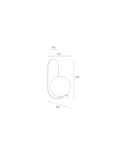 Plafón/ Aplique de pared y techo Zesta - Massmi - Lámpara bola decorativa LED