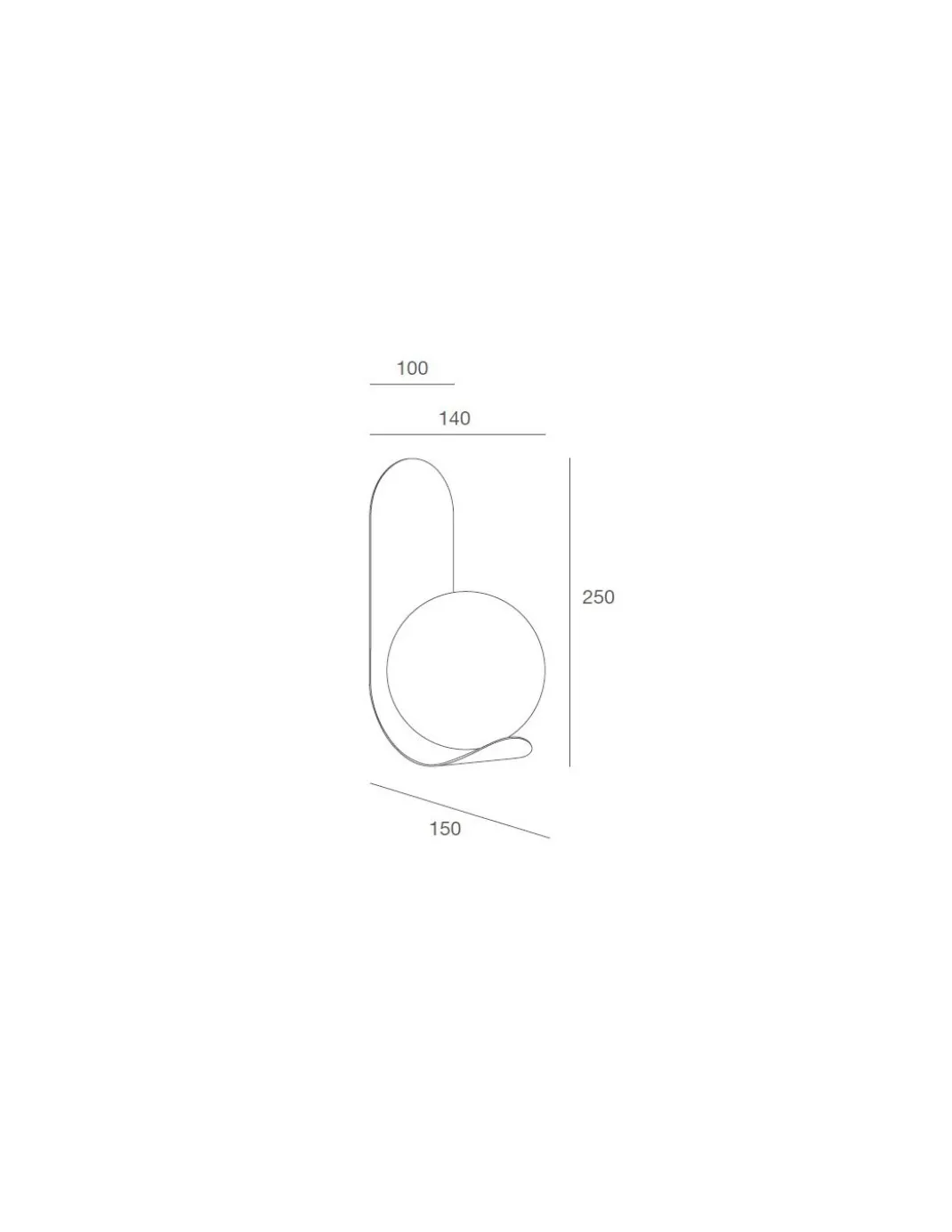 Plafón/ Aplique de pared y techo Zesta - Massmi - Lámpara bola decorativa LED