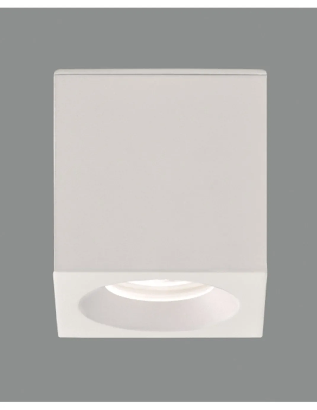 Plafón de exterior Branco - ACB - Foco de superficie cuadrado