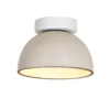 Plafón de techo Absis – Luxcambra – Lámpara de cerámica blanca, Ø 24 cm