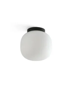 Plafón de techo Amelia – Faro – Pantalla de cristal opal en 2 colores