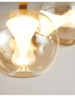 Plafón de techo Andrómeda - Mantra - Colgante circular de vidrio con múltiples luces