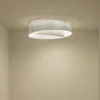 Plafón de techo Anel - a-emotional light - Plafón original con pantalla decorativa de acero blanco