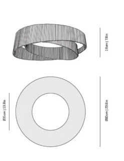 Plafón de techo Anel - a-emotional light - Plafón original con pantalla decorativa de acero blanco
