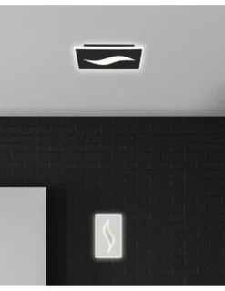 Plafón de techo/Aplique de pared Amir – AJP – Lámpara minimalista LED en blanco o negro