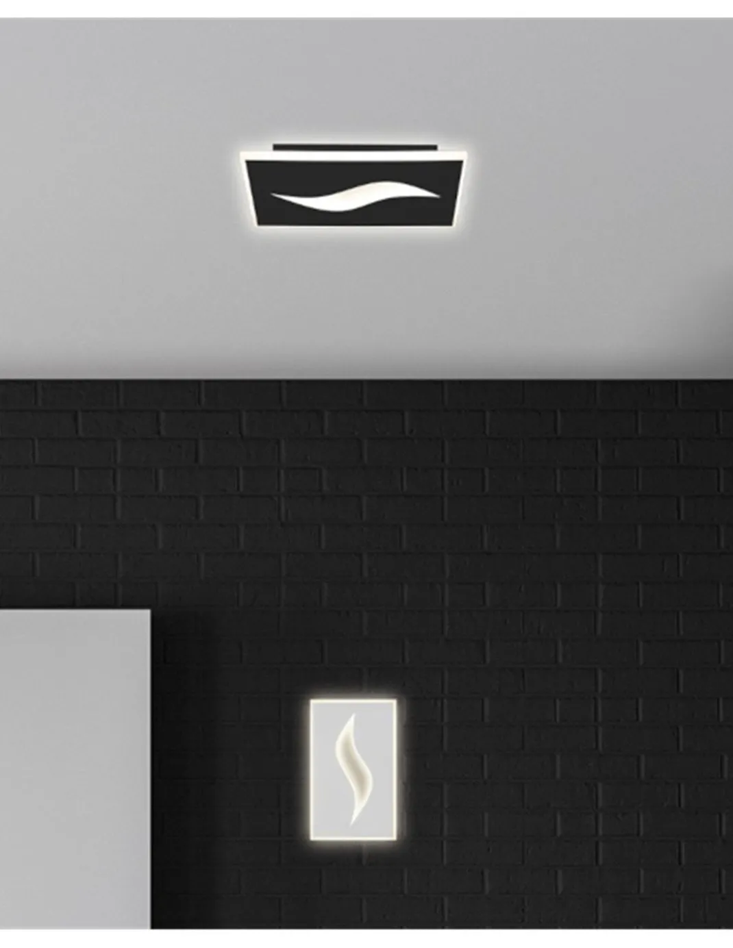 Plafón de techo/Aplique de pared Amir – AJP – Lámpara minimalista LED en blanco o negro