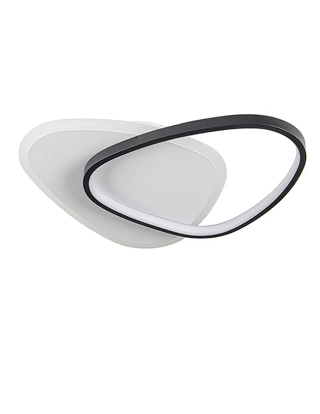 Plafón de techo/Aplique de pared Romo – Schuller – Lámpara minimalista en blanco y negro