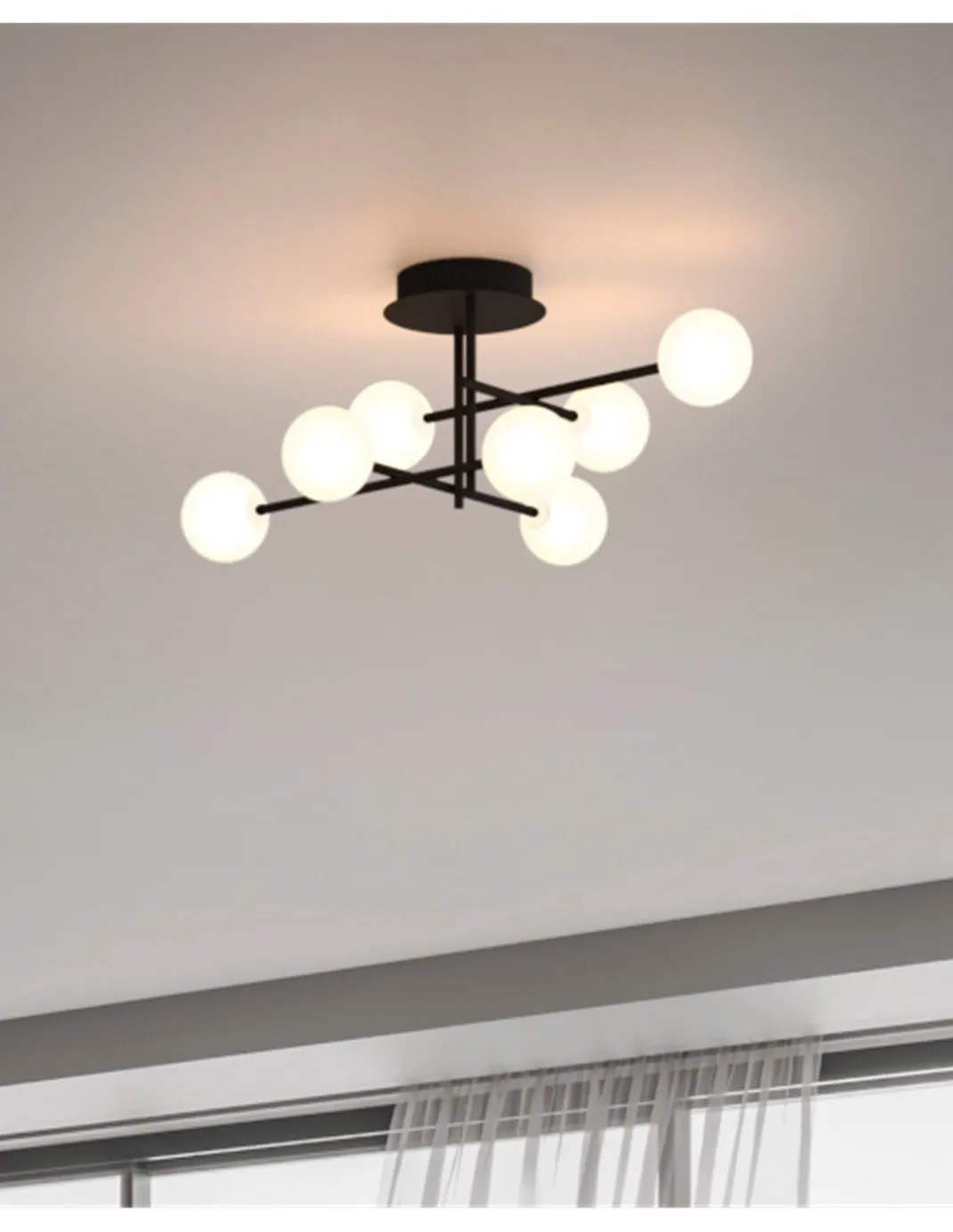 Plafón de techo Cellar – Mantra – Lámpara de techo bola, 7 luces, G4