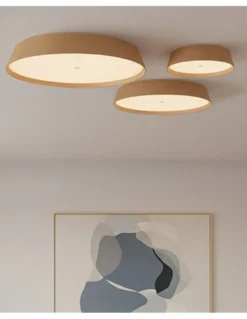 Plafón de techo Cora - ACB Lighting - Lámpara moderna de madera natural