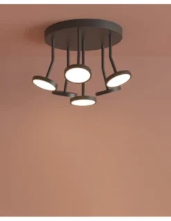 Plafón de techo Corvus - ACB - Lámpara LED decorativa con 6 luces
