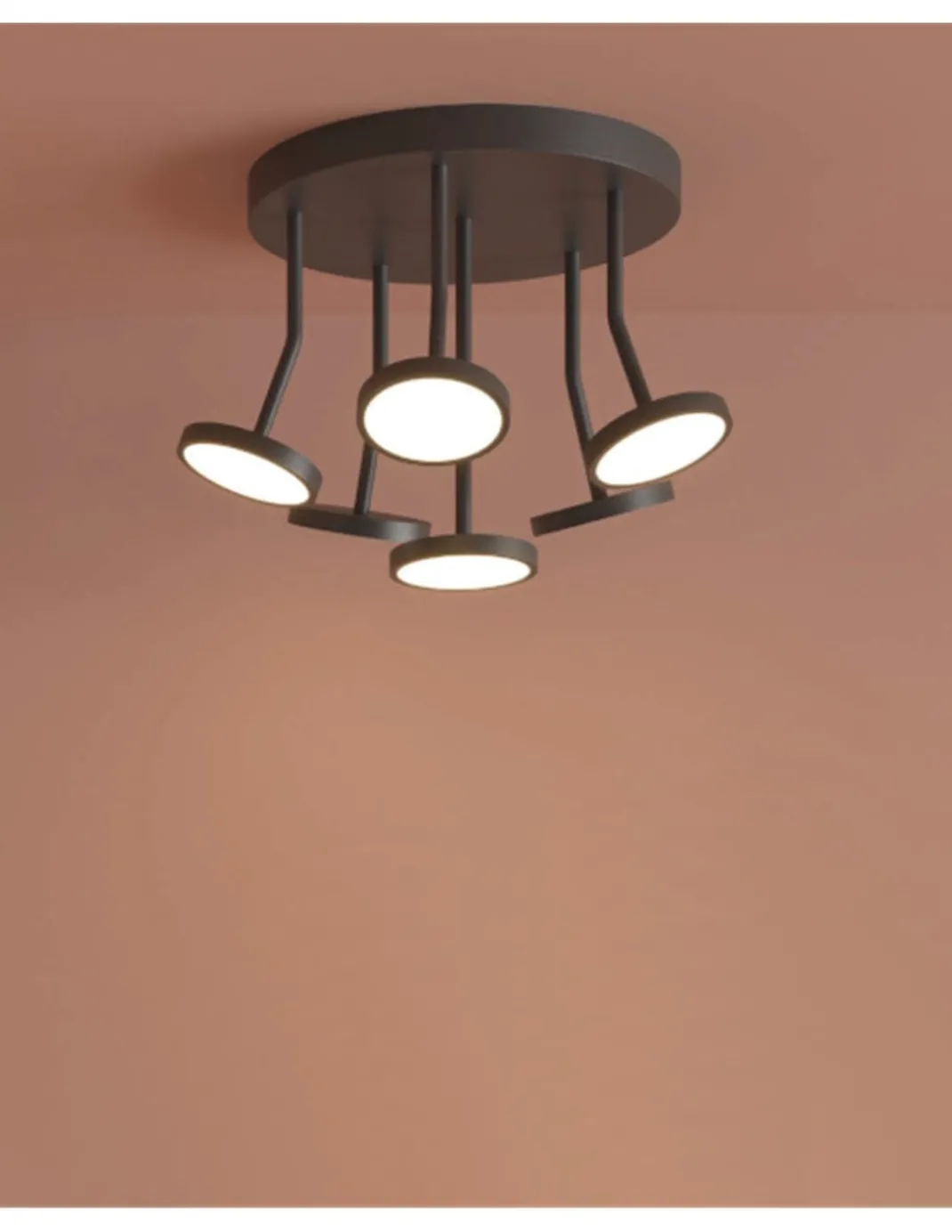 Plafón de techo Corvus - ACB - Lámpara LED decorativa con 6 luces