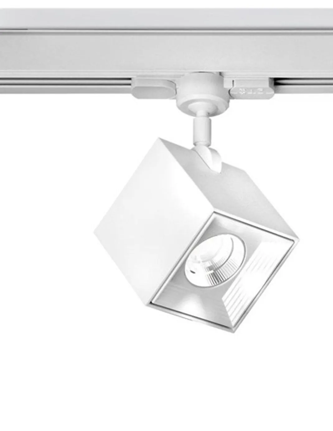 Plafón de techo Dau 80 F - Milán - Foco LED cúbico orientable para carril monofásico