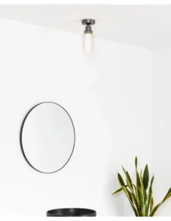 Plafón de techo de baño LED con pantalla de cristal - Brume - Faro