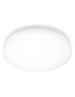 Plafón de techo de exterior Vola - Arkoslight - Diseño redondo blanco LED