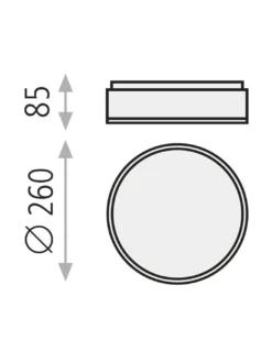 Plafón de Techo Dins - ACB - LED con protección IP 44