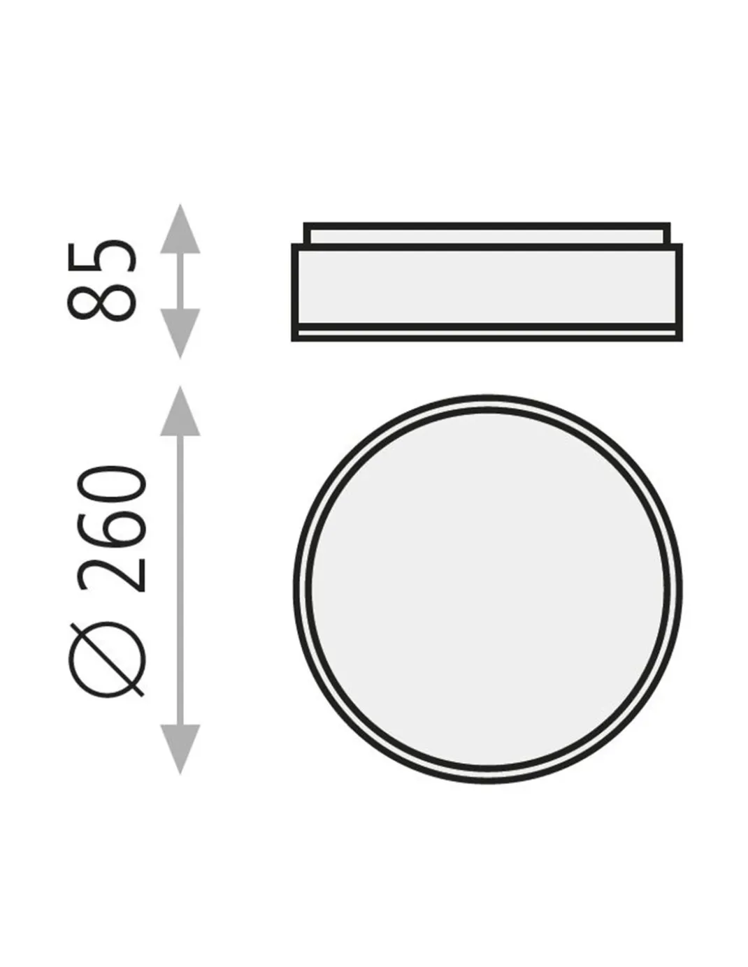 Plafón de Techo Dins - ACB - LED con protección IP 44