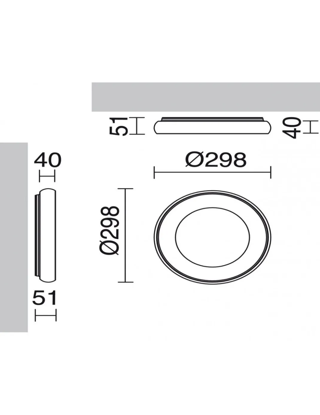 Plafón de techo Fred - Exo - Novolux Lighting - Diseño redondo LED
