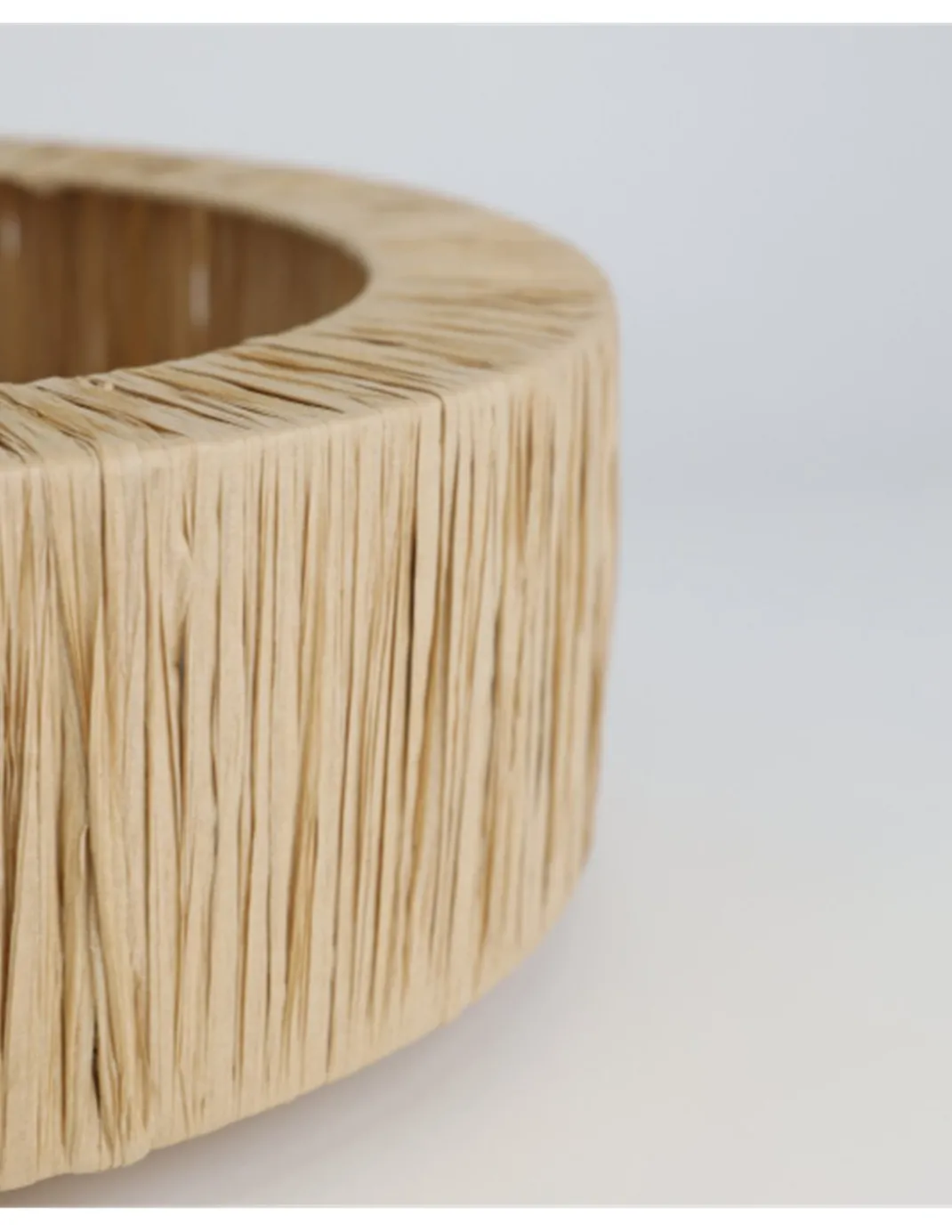 Plafón de techo Gareth - IDP Lampshades - Lámpara de rafia boho chic