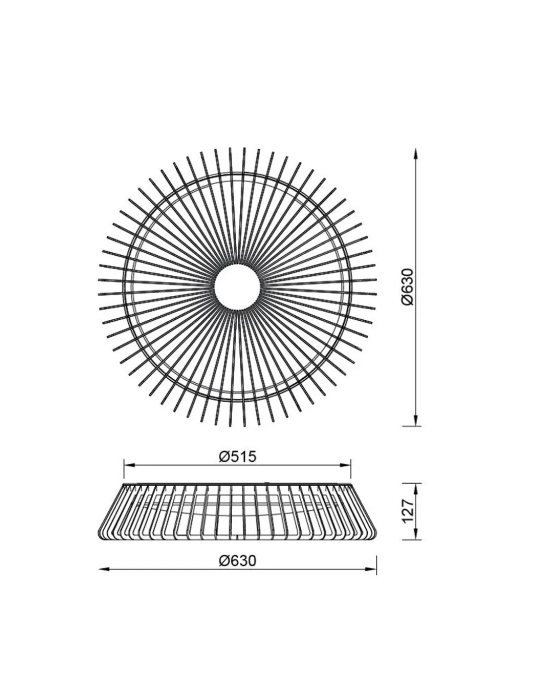 Plafón de techo Himalaya – Mantra – Lámpara regulable, LED 2700-5000K