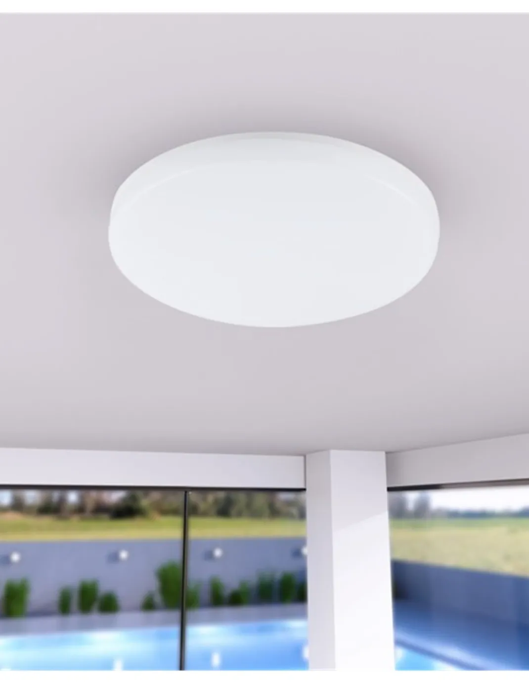 Plafón de techo Kora R – Beneito & Faure – Lámpara redonda LED, Temperatura de color regulable: 2.700K/3.200K/4.000K