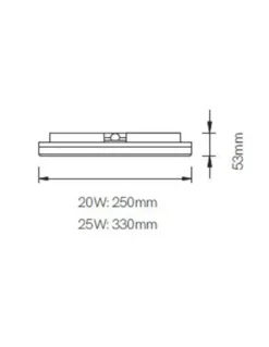Plafón de techo Kora R – Beneito & Faure – Lámpara redonda LED, Temperatura de color regulable: 2.700K/3.200K/4.000K