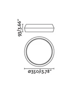 Plafón de techo LED Shoku - Faro – Diseño redondo en 4 colores