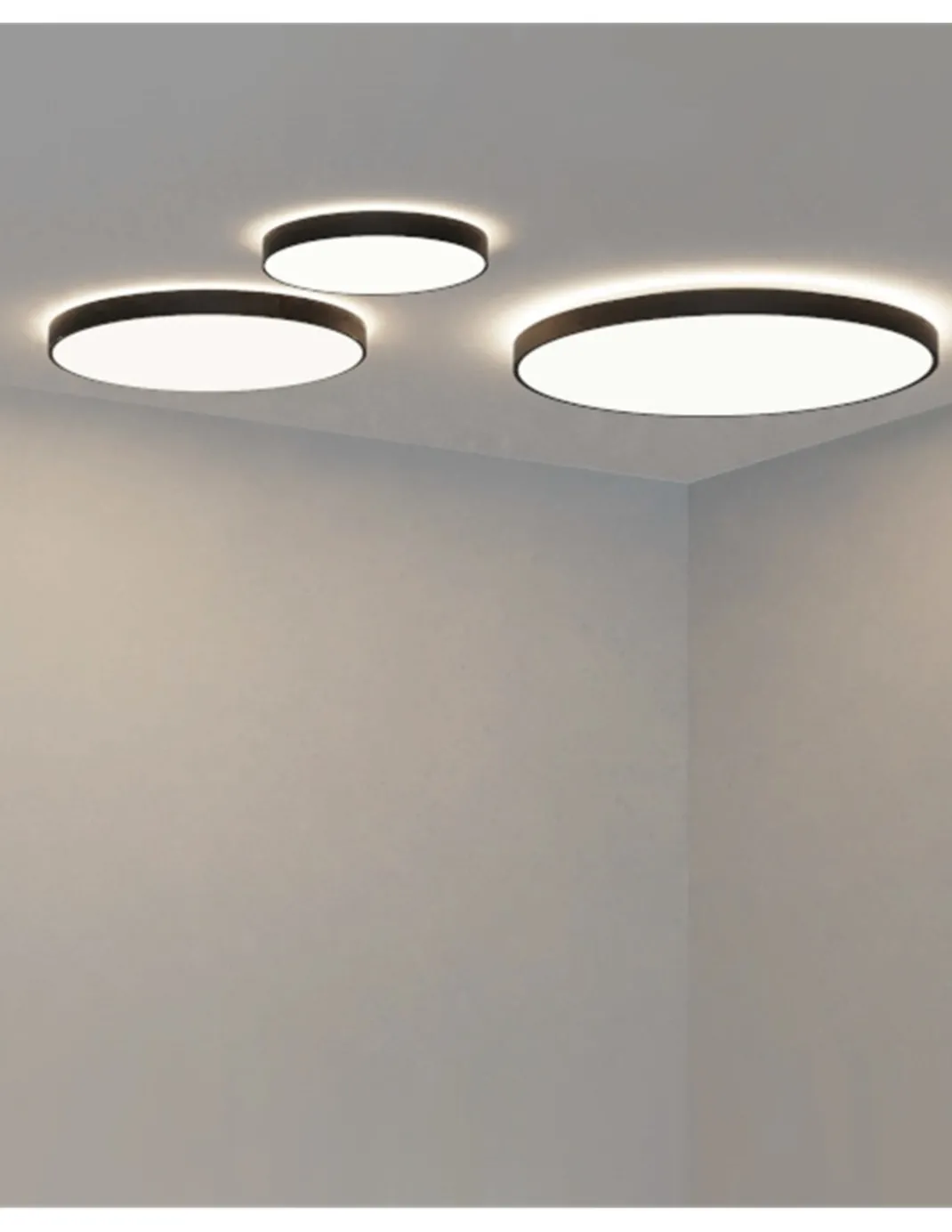 Plafón de techo Lisboa - ACB - Lámpara LED redonda con luz indirecta decorativa