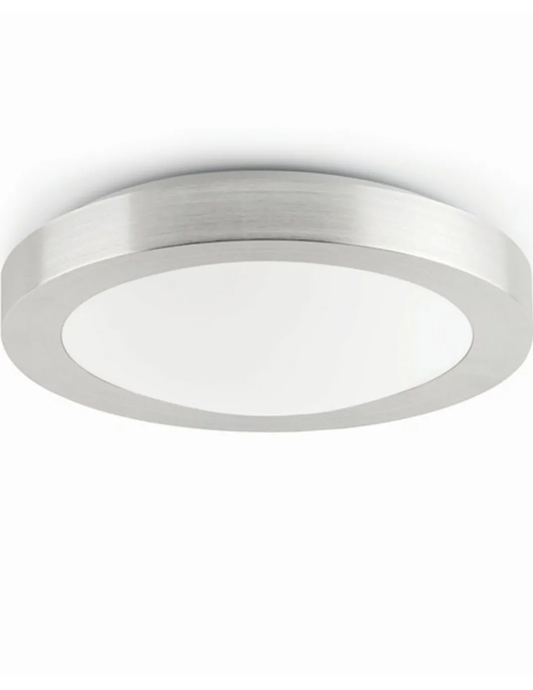 Plafón de techo Logos – Faro – Lámpara de baño, Blanco/Níquel