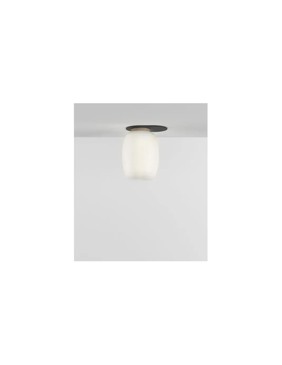 Plafón de techo Misko - B.lux - Diseño japonés en madera con difusor de vidrio soplado