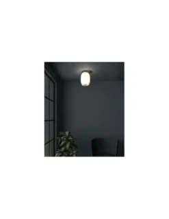 Plafón de techo Misko - B.lux - Diseño japonés en madera con difusor de vidrio soplado
