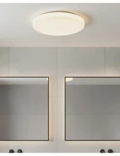 Plafón de Techo Moon - ACB - Plafón circular blanco para baño