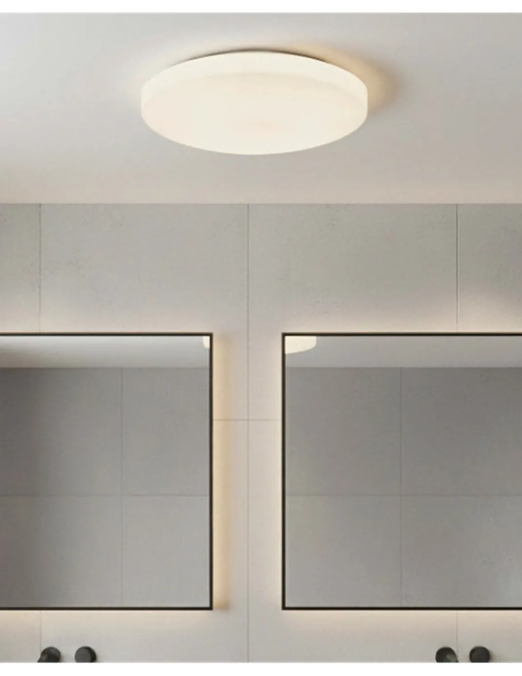 Plafón de Techo Moon - ACB - Plafón circular blanco para baño