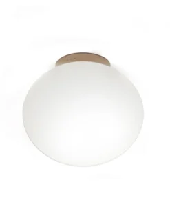 Plafón de techo Moon – Luxcambra – Lámpara tipo bola, pantalla de cristal, Ø 30 cm