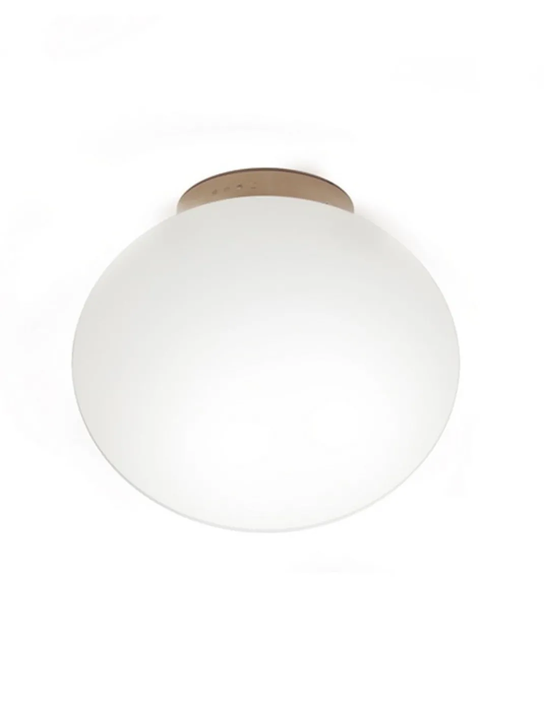 Plafón de techo Moon – Luxcambra – Lámpara tipo bola, pantalla de cristal, Ø 30 cm